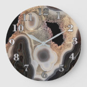 Agate stone wandklok (Voorkant)