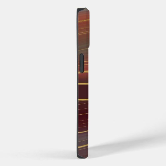 Agate Strata Kijk - Burgundy Rust en Dusty Aqua Case-Mate iPhone Case (Achterkant / Rechts)