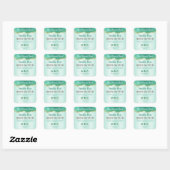 Agate Styled Teal And Gold Glitter Product Label (Vel)