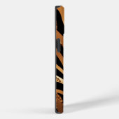 Agate Tiger Blue Glitter iPhone Mate Stoer Hoesje (Achterkant / Rechts)