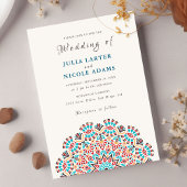 Agate Turquoise Blauwgroen & Wijn Bloemen Mandala  Kaart