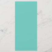 Agate Watercolor Aqua Blauwe Menu (Achterkant)