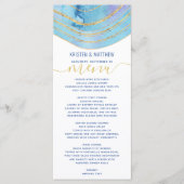 Agate Watercolor Blau Paars Menu (Voorkant)