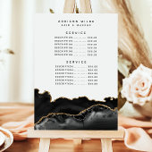 Agate Zwart En Goud Marmer Service Prijs Menu