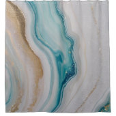 Agaten Zeegezicht Douchegordijn (Voorkant)