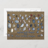 Agates en Jasper uit Port Orford Oregon Briefkaart (Voorkant / Achterkant)