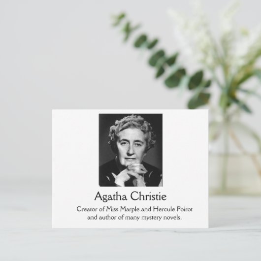 Agatha Christie Briefkaart (Staand voorkant)