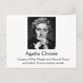 Agatha Christie Briefkaart (Voorkant)