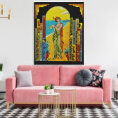 AGATHA CHRISTIE LIFE UNIEK DOEK CANVAS AFDRUK (Insitu (Woonkamer))