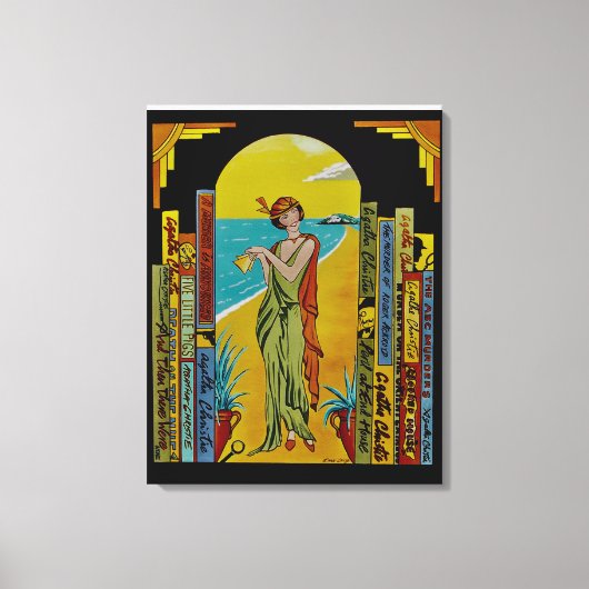 AGATHA CHRISTIE LIFE UNIEK DOEK CANVAS AFDRUK (Voorkant)