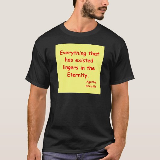 agatha christie t-shirt (Voorkant)
