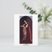 Agatha, door Zurbarán Francisco de Briefkaart (Staand voorkant)