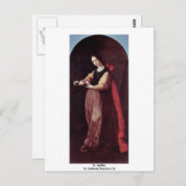 Agatha, door Zurbarán Francisco de Briefkaart (Voorkant / Achterkant)