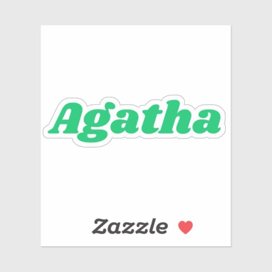 Agatha Sticker (Vel)