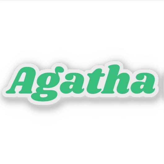 Agatha Sticker (Voorkant)