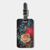 Agatha Victoriaans Bouquet Bagagelabel (Voorkant verticaal)