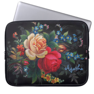 Agatha Victoriaans Bouquet Neopree-laptophoes Laptop Sleeve