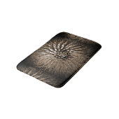 Agave Abstract Brown Tan Sepia Plush Bath Mat (Gekanteld)