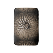 Agave Abstract Brown Tan Sepia Plush Bath Mat (Voorkant Verticaal)