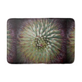 Agave Abstract Groen en Paars Pluche Badmat (Voorkant)
