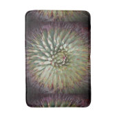 Agave Abstract Groen en Paars Pluche Badmat (Voorkant Verticaal)