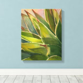 Agave attenuata waterverf door Debra Lee Baldwin Canvas Afdruk (Insitu (Houten vloer))