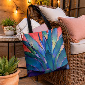 Agave bij zonsondergang tote bag
