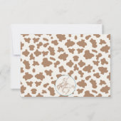  Agave Blue Green Cowboy Bedankt Card Kaart (Achterkant)