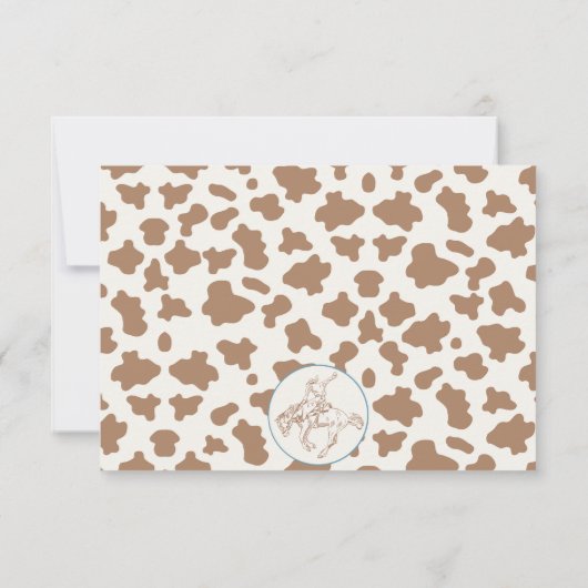  Agave Blue Green Cowboy Bedankt Card Kaart