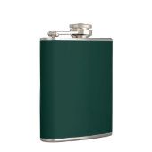 Agave Dark Forest Green Solid Color Background Heupfles (Rechts)