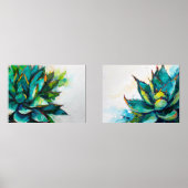 Agave Desert Paintings Art Planten Muurkunst Sets (Voorkant)