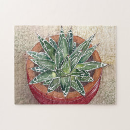 Agave in de pot-puzzel legpuzzel