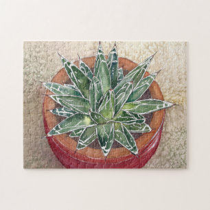Agave in de pot-puzzel legpuzzel