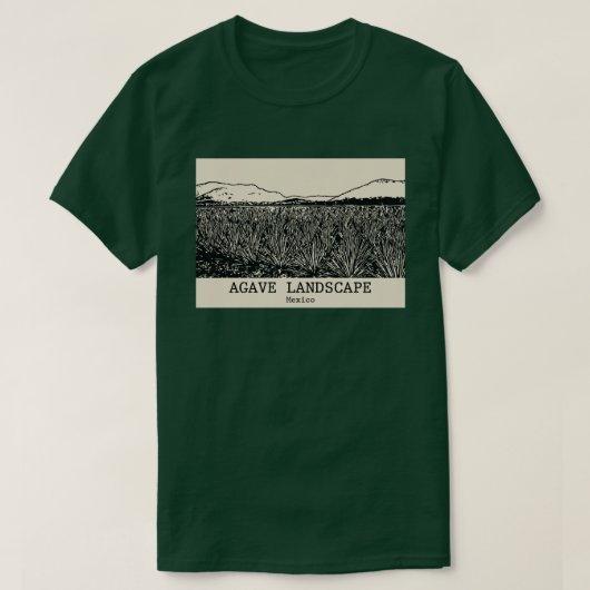 Agave Landscape - Mexico T-shirt (Design voorkant)
