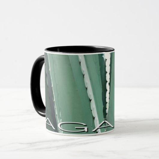 AGAVE-Mok, uniek Agave tequilana-ontwerp Mok (Voorkant links)