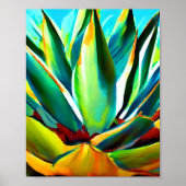 Agave plant Art Poster (Voorkant)
