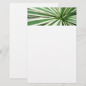 Agave Plant Green en White Striped Briefpapier (Voorkant / Achterkant)