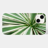 Agave Plant Green en White Striped Case-Mate iPhone Case (Achterkant (horizontaal))