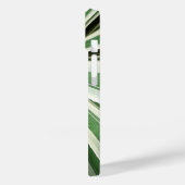 Agave Plant Green en White Striped Case-Mate iPhone Case (Achterkant / Links)