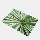 Agave Plant Green en White Striped Deurmat (Schuin)