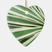 Agave Plant Green en White Striped Keramisch Ornament (Rechts)