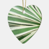 Agave Plant Green en White Striped Keramisch Ornament (Links)