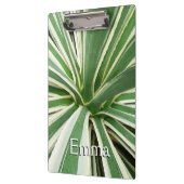 Agave Plant Green en White Striped Klembord (Links)