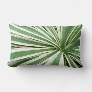 Agave Plant Green en White Striped Kussen
