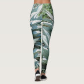 Agave Plant Succulent Blue Cacti botanische woesti Leggings (Achterkant)