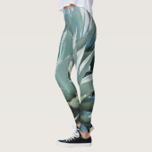 Agave Plant Succulent Blue Cacti botanische woesti Leggings (Links)