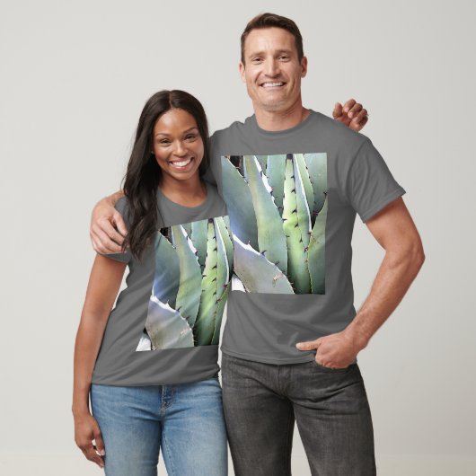 Agave Plant Succulent Blue Cacti Tequila woestijn T-shirt (Unisex)