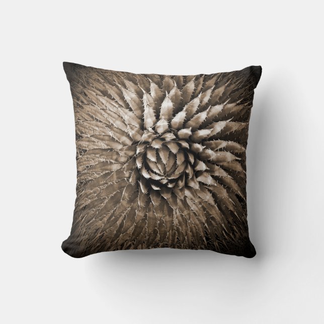 Agave Spikes 16-inch Square Pillow Designer Southw Kussen (Voorkant)