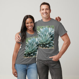 Agave Succulent Plant Cactus Green sage grijs T-shirt