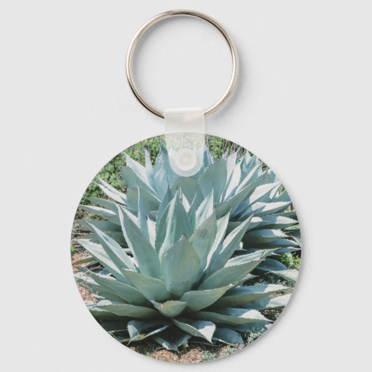 Agave Succulent Plant Cactus Green sage Sleutelhanger (Voorkant)